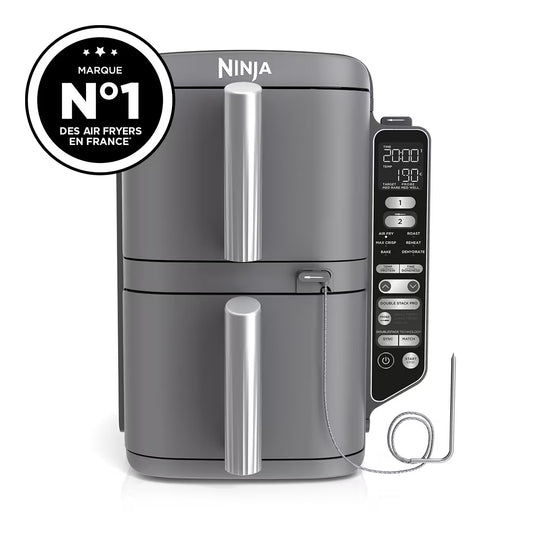 Air Fryer Ninja Double Stack XL 6-en-1, 9,5 L Gris